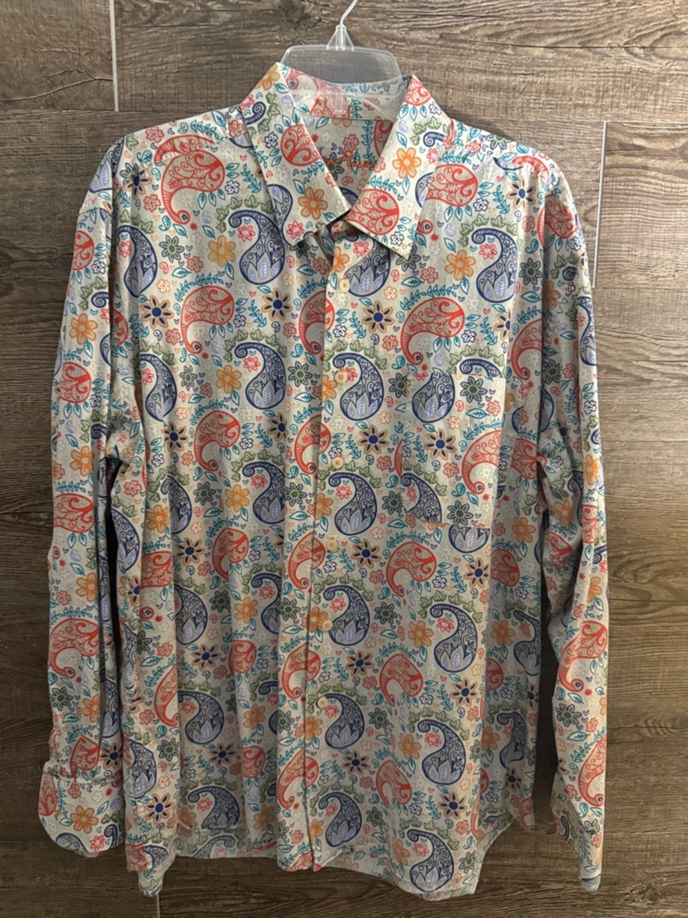 Alan Flusser Paisley Shirt EUC